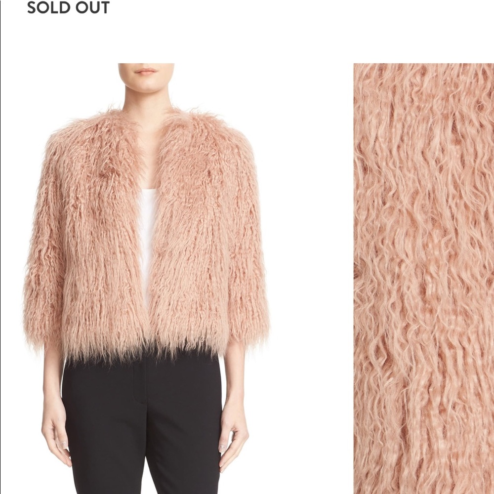 Theory faux fur jacket